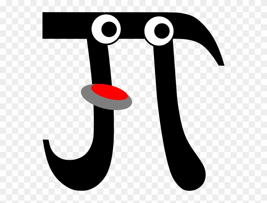 Clipart Of Sarah, Pi And Animated P - Pi Symbol With Face - Png Download