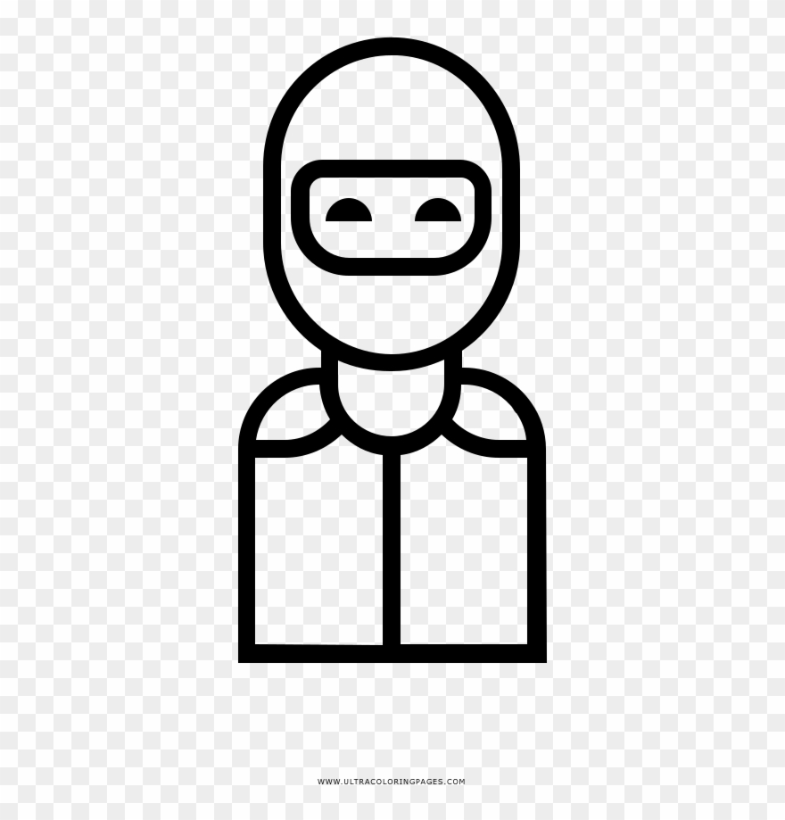 Biker Coloring Page Clipart