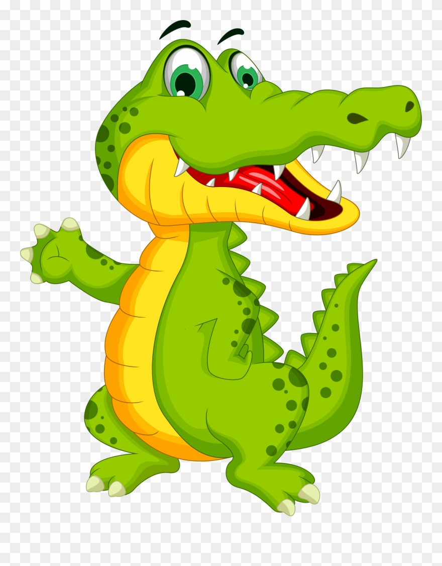Crocodile Alligator Cartoon Illustration Clipart