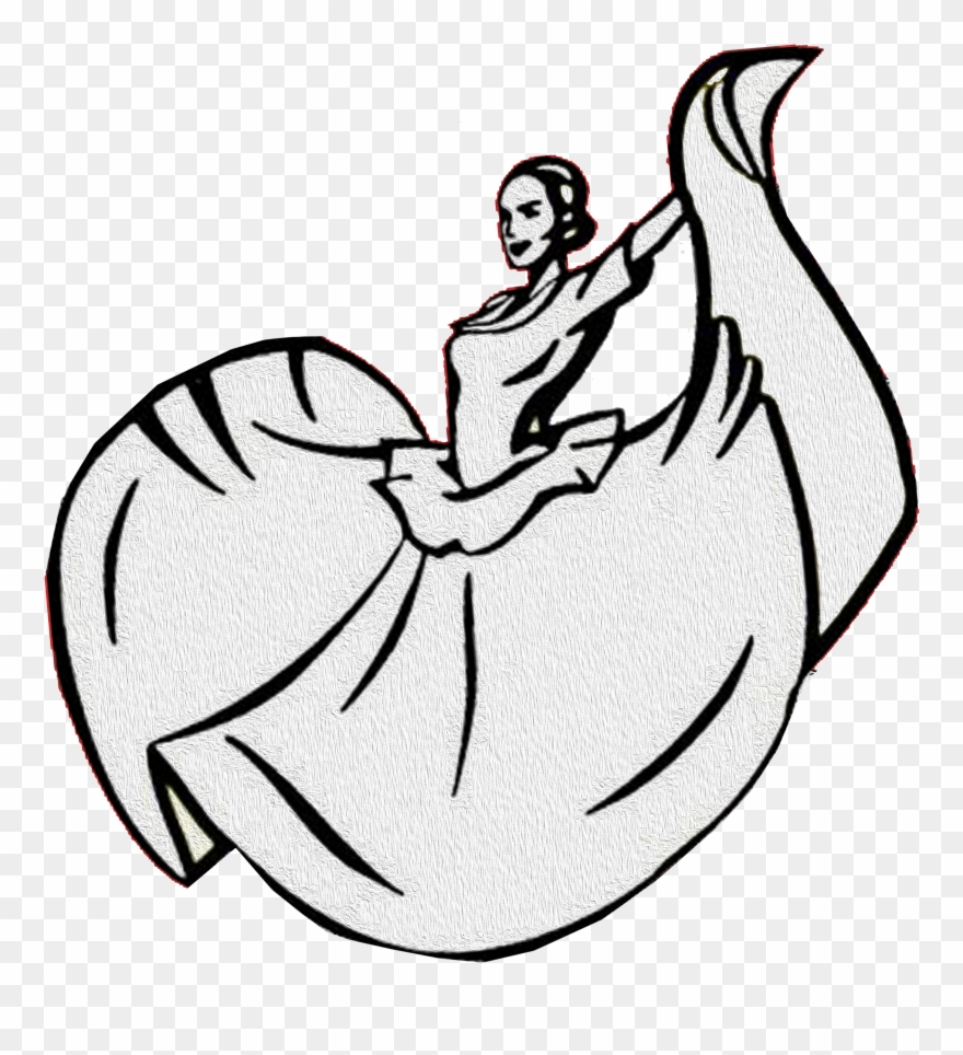 Baile Folklorico Dress Drawing Clipart