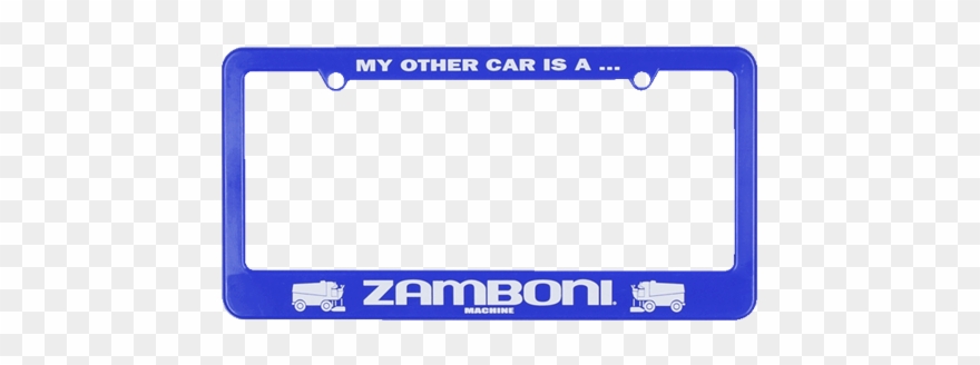 Blue License Plate Frame - Vehicle Registration Plate Clipart
