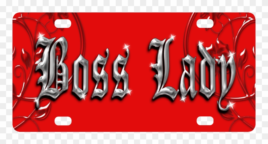 Classic License Plate - Calligraphy Clipart