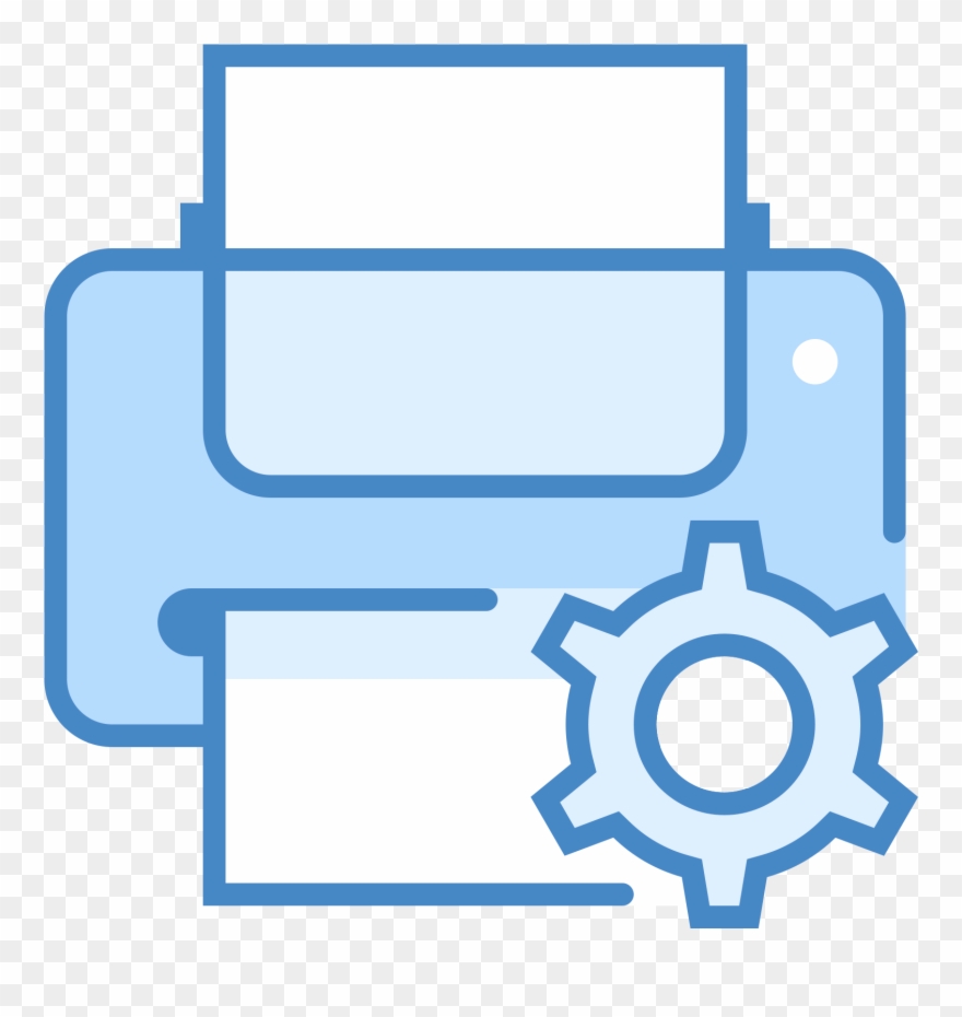 The Icon For Printer Maintenance Is A Large Horizontal - Hard Copy Computer Clipart