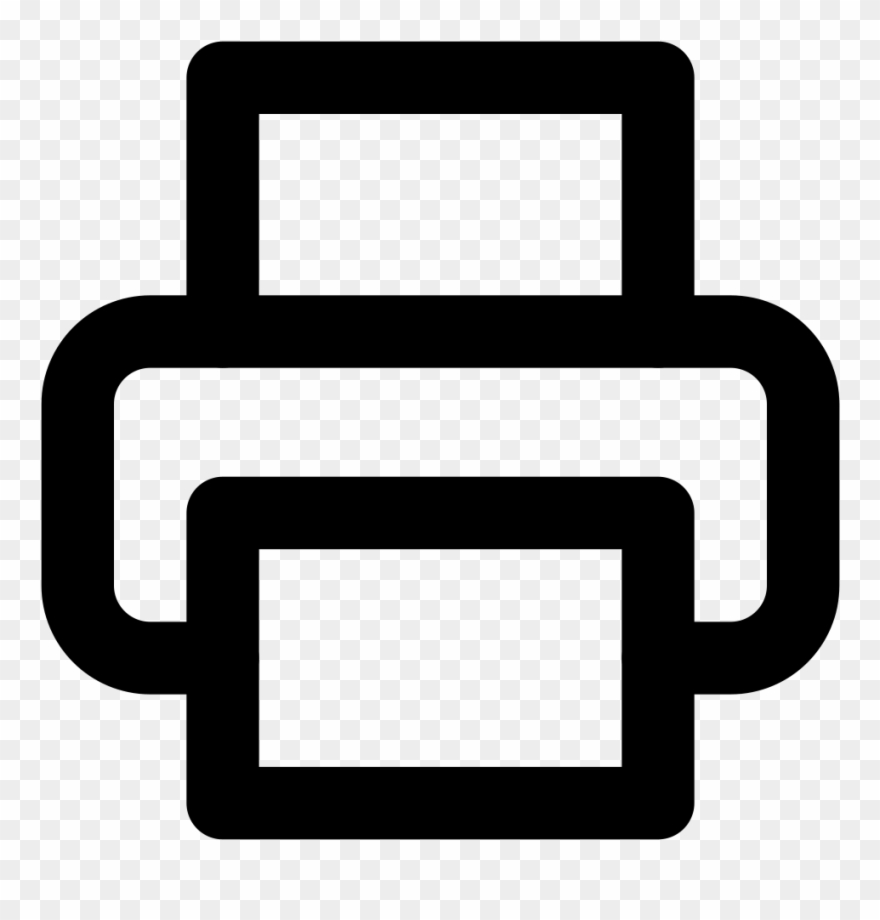 Feather Core Printer - Print Icon Clipart