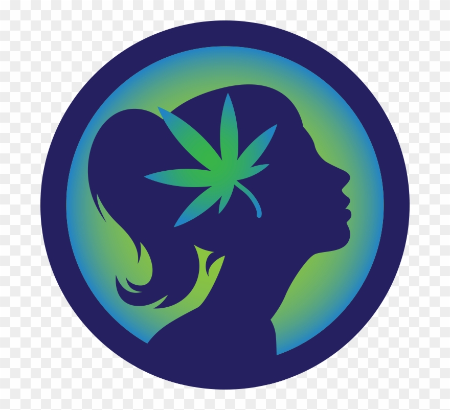 Canna Girl - Emblem Clipart