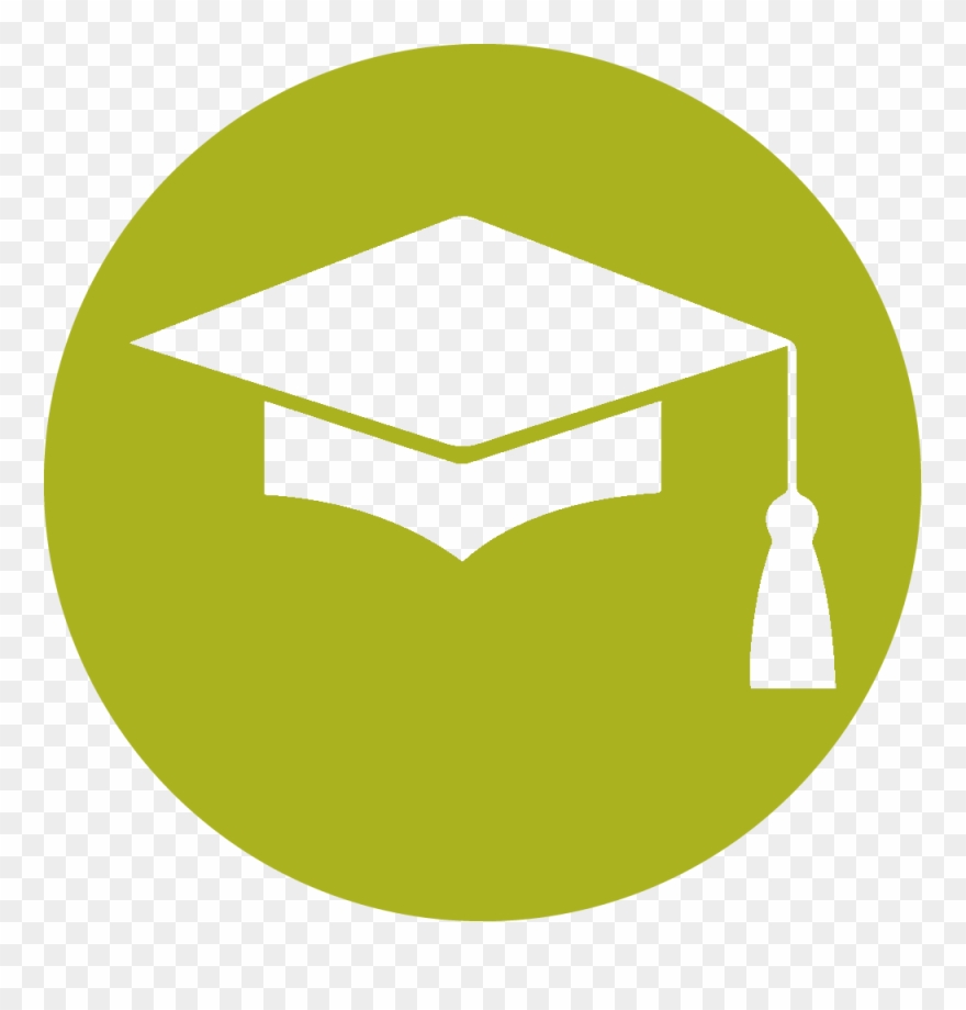 Training & Mentoring - Black Background Graduation Symbol Clipart