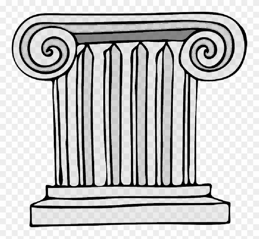 Go To Image - Roman Columns Clip Art - Png Download