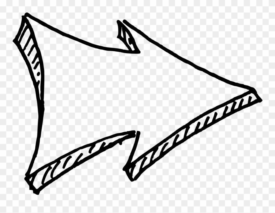 26 Arrow Drawing Vol - White Drawing Arrow Clipart