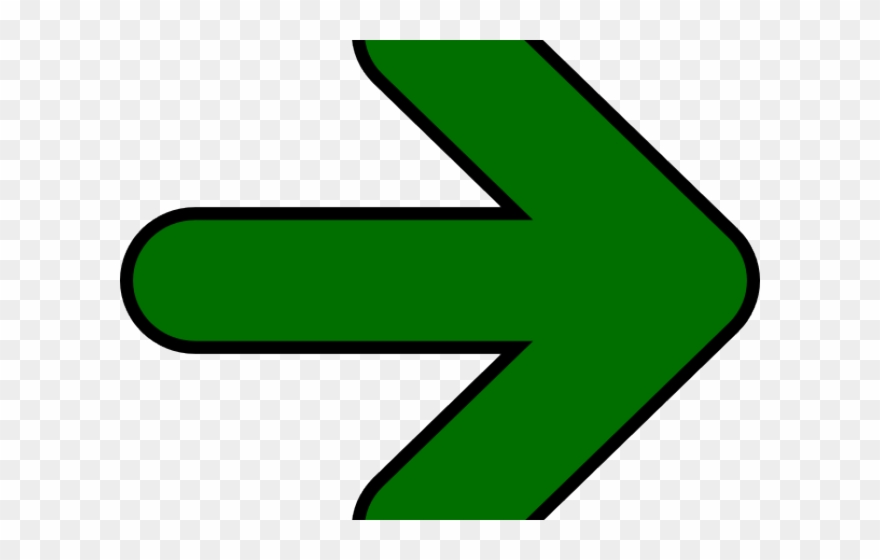 Right Clipart Green Arrow - Png Download