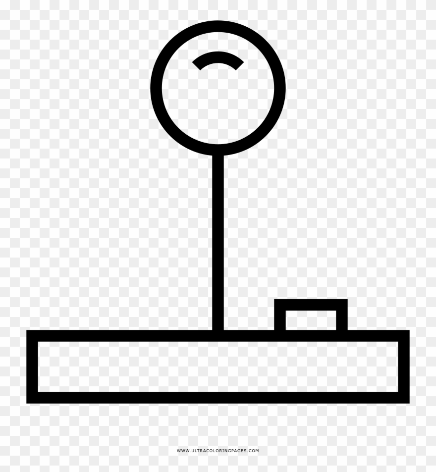 Joystick Coloring Page - Circle Clipart