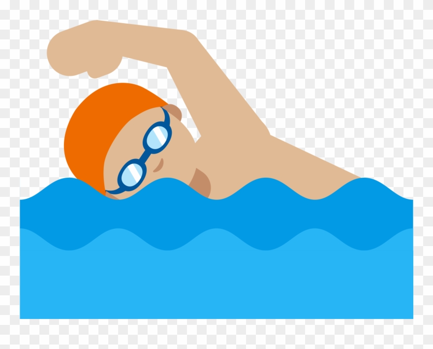 Open - Swimming Emoji Png Clipart