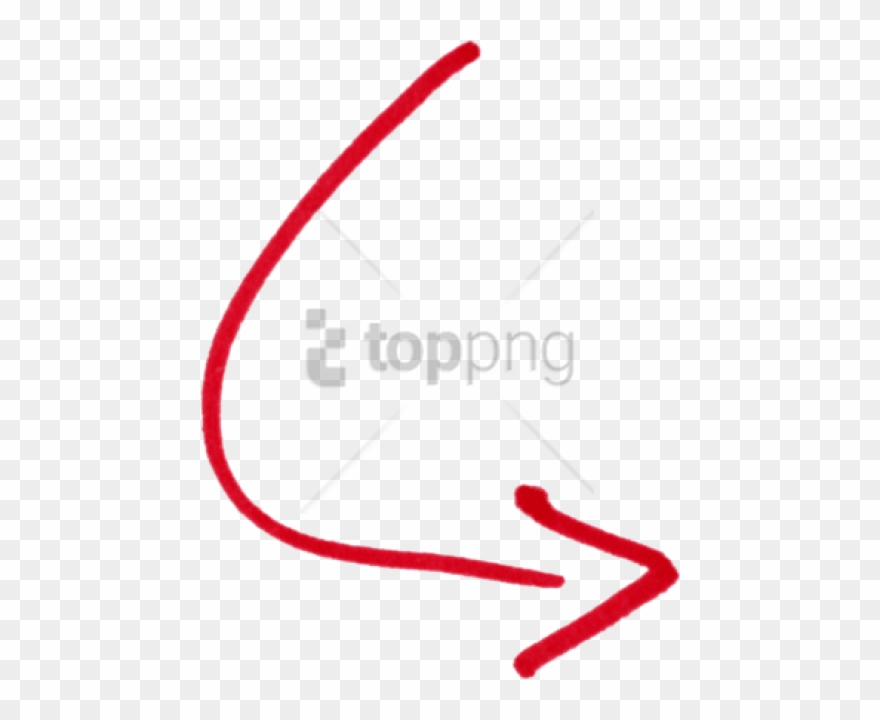 Free Png Curve Arrow Png Image With Transparent Background - Curved Arrow Clipart