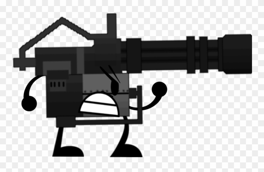 Minigun - " - Firearm Clipart