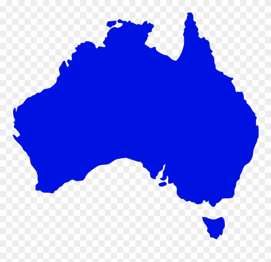 States And The Commonwealth Of Australia Presently - Map Of Australia Clipart