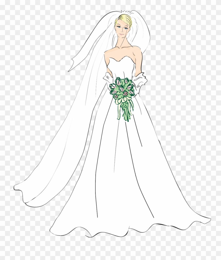 Medium Resolution Of Bridal Good Wedding Bride Clipart - Christian Bride Clipart - Png Download