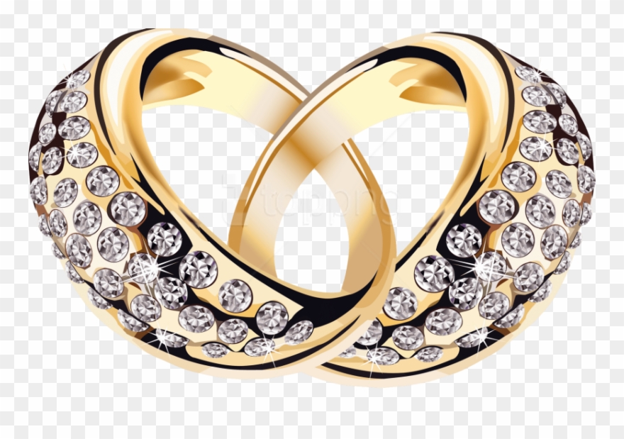 Free Png Download Gold Ring With Diamonds Clipart Png Transparent Png