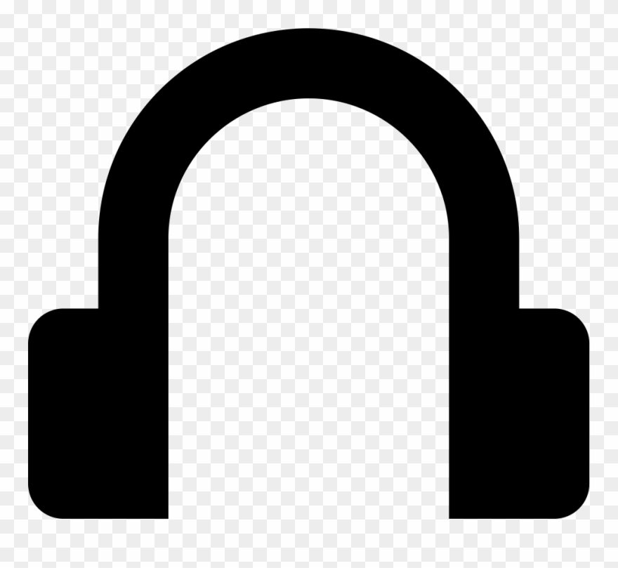 Headphones Music Sound Comments - Headphones Silhouette Png Clipart