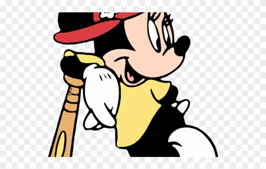 Minnie Mouse Clipart - Minnie Mouse Baseball Coloring Pages - Png Download
