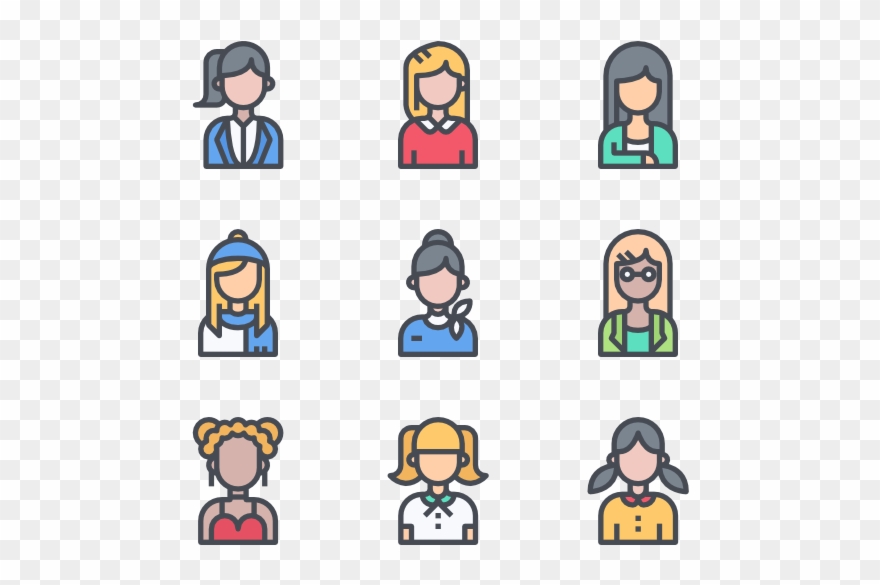 People And Avatar - Cartoon Clipart