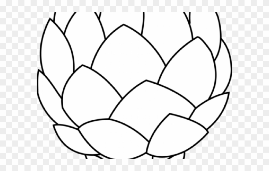 Artichokes Clipart Clip Art - Artichoke Black And White - Png Download