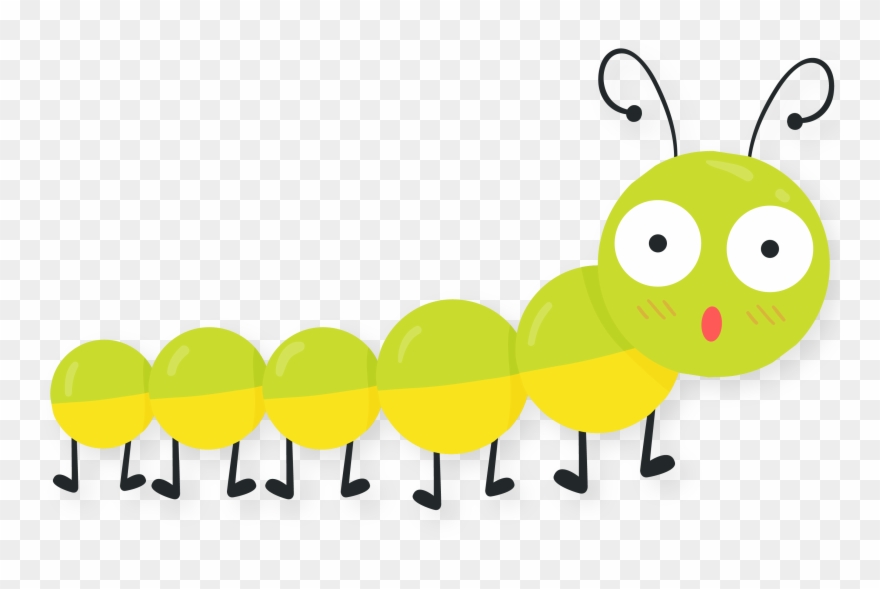 Caterpillar Clipart Spring - Con Sâu Hoạt Hình - Png Download
