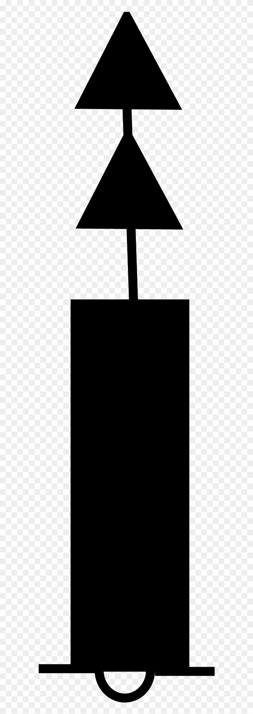 This Free Icons Png Design Of Cardinal Beacon North - Silhouette Clipart