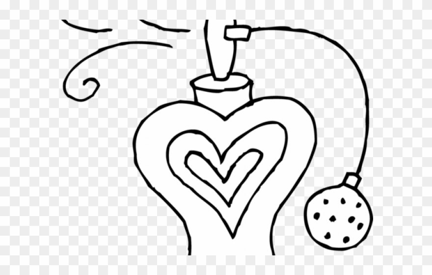 Perfume Clipart Black And White - Perfume Bottle Coloring Pages - Png Download