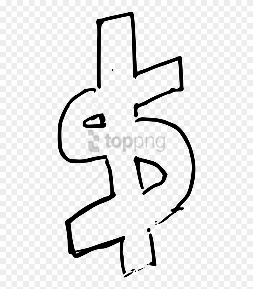 Free Png Download Dollar Sign Drawing Png Images Background - Dollar Signs Line Art Transparent Clipart