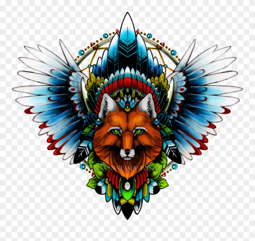 Hourglass Clipart Wing Masonic - Dreamcatcher Fox - Png Download