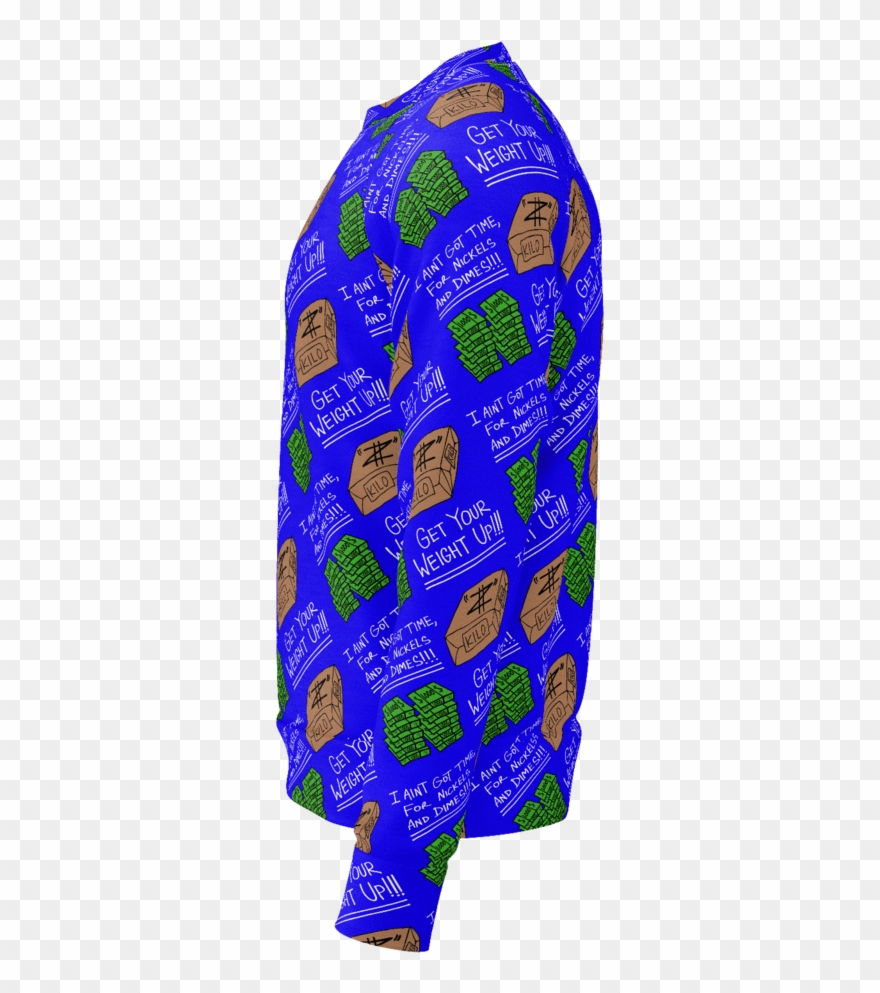 Get Your Weight Up, Crewneck Sweatshirt, Royal Blue Clipart