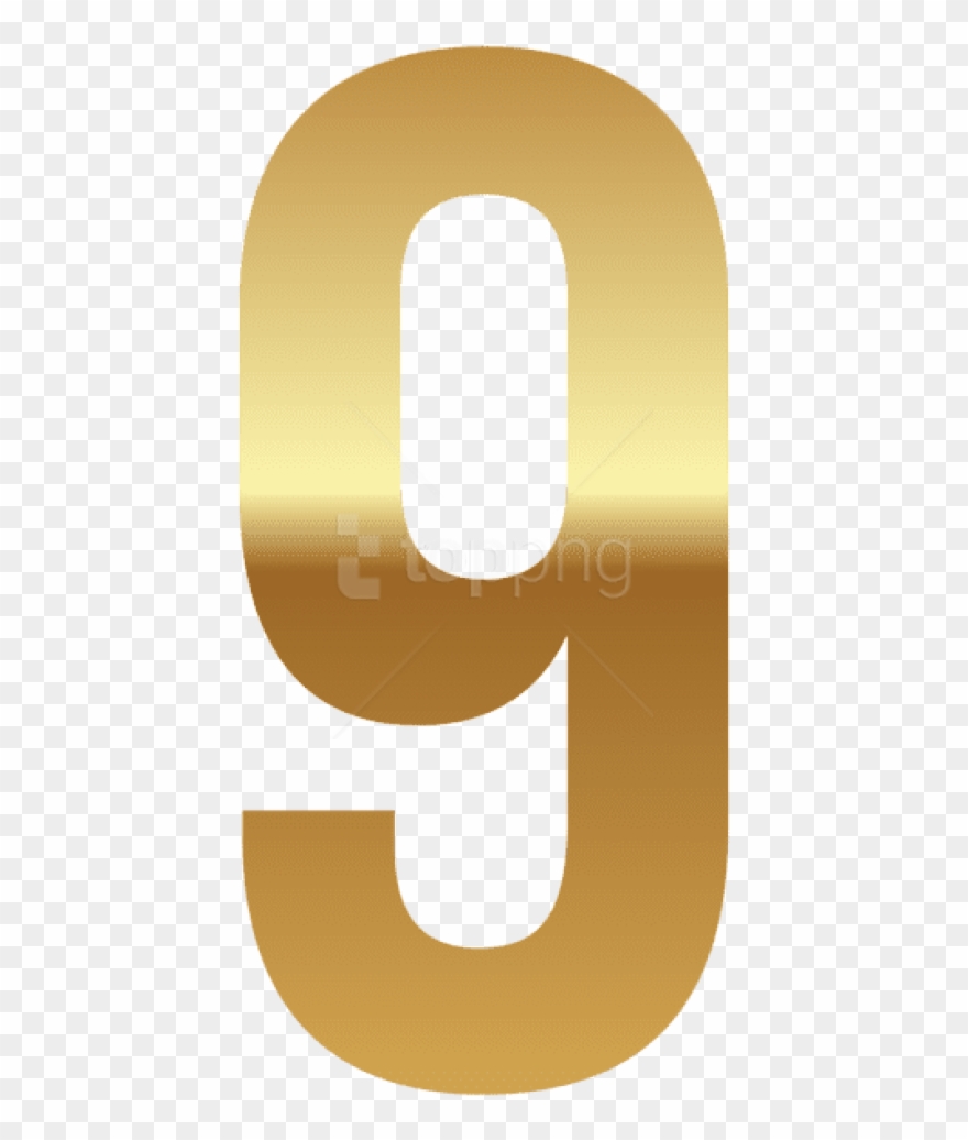 Free Png Download Golden Number Nine Clipart Png Photo - Golden Nine Transparent Png