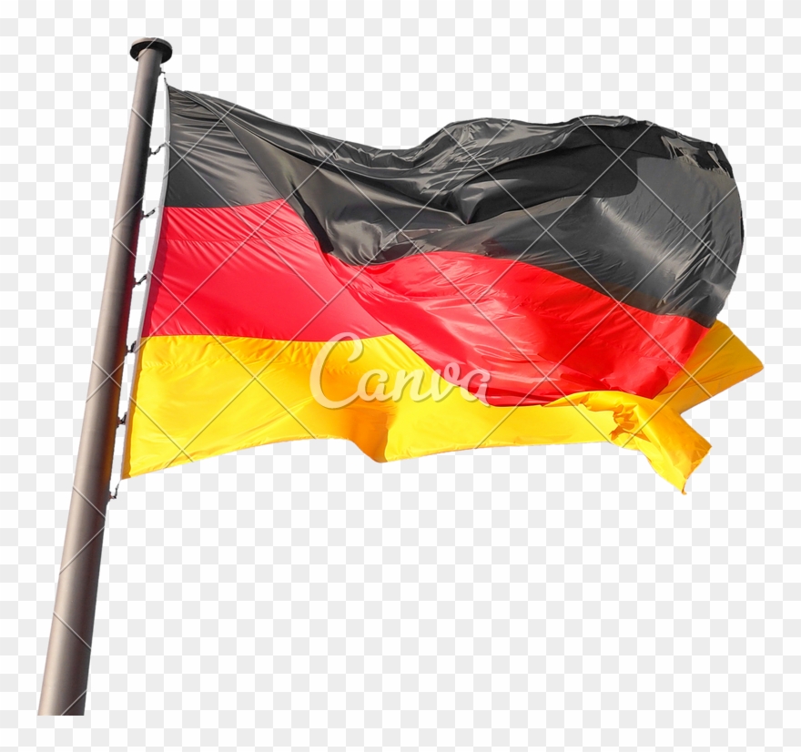 Germany Flag Png Transparent Images - Germany Flag Pole Transparent Clipart