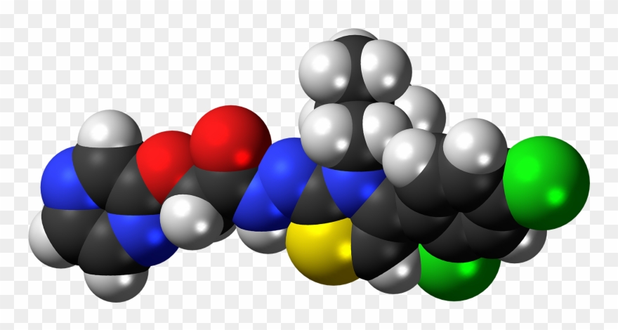 Way-208,466 Molecule Spacefill - Graphic Design Clipart