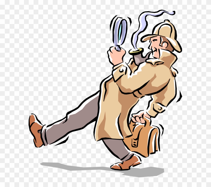 Sherlock Holmes Clipart Clue - Detective Clipart - Png Download