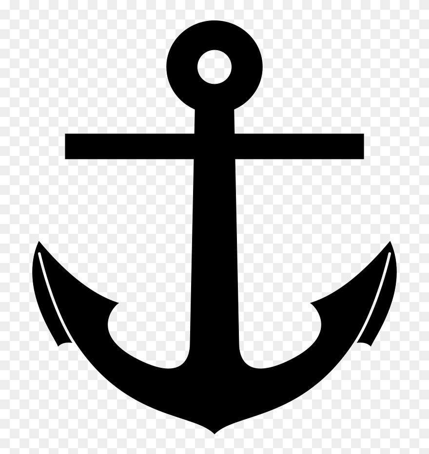 Teal Anchor Clip Art - Png Download