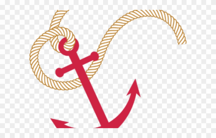 Anchor Clipart Clear Background - Anchor And Rope Png Transparent Png