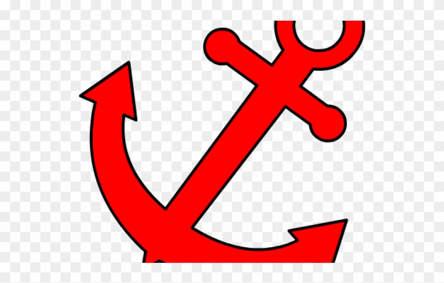Red Clipart Anchor - Red Anchor Clipart Png Transparent Png