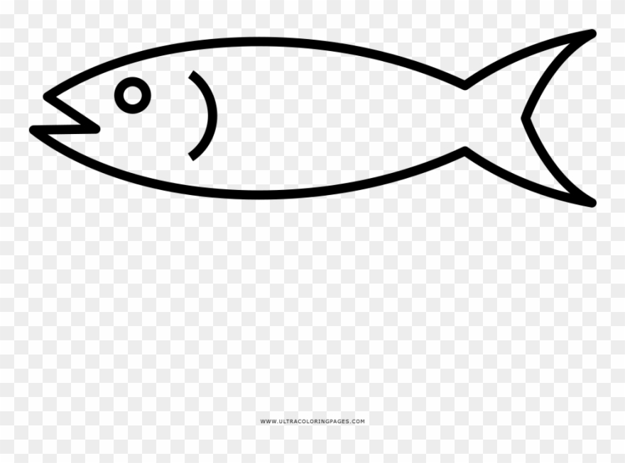 Pescado Página Para Colorear - Hand Drawn Fish Png Clipart