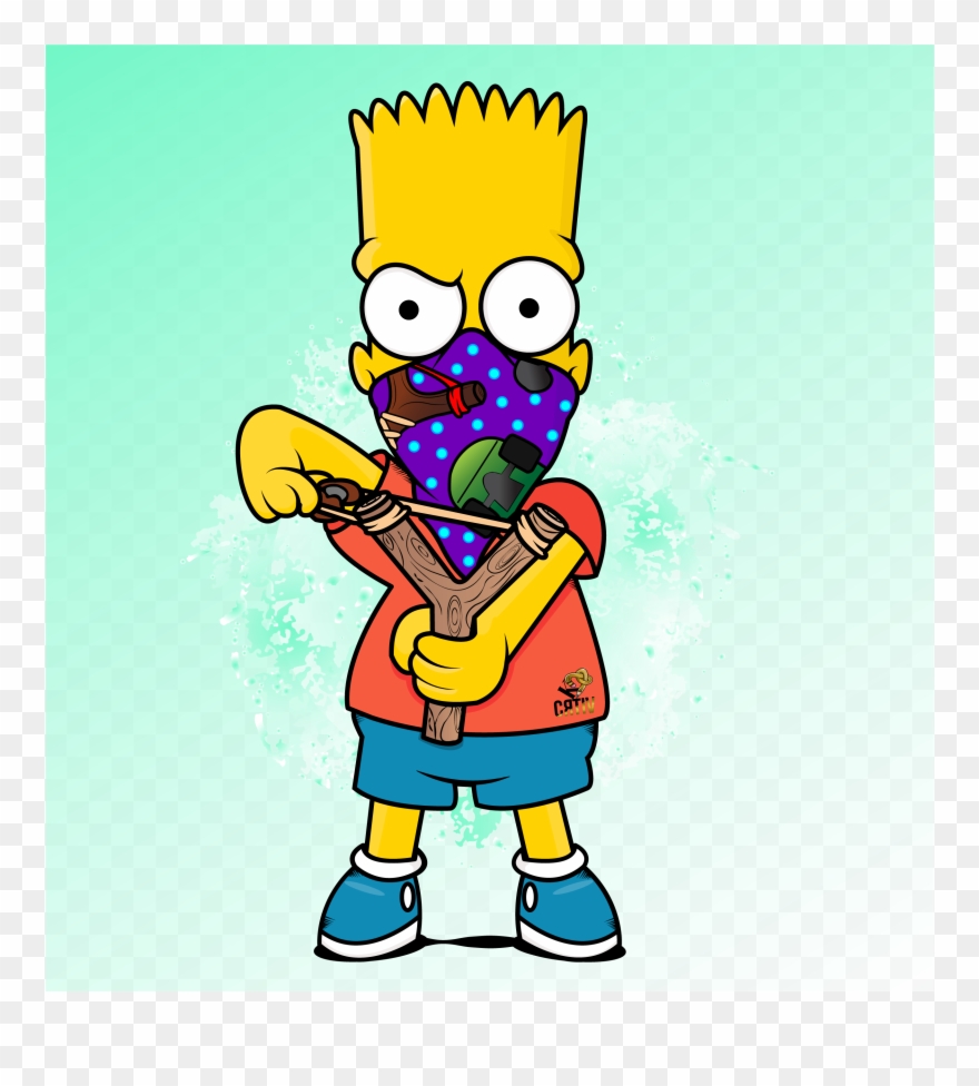 Blunt Drawing Bart Simpson - Bart Simpson Png Transparent Clipart