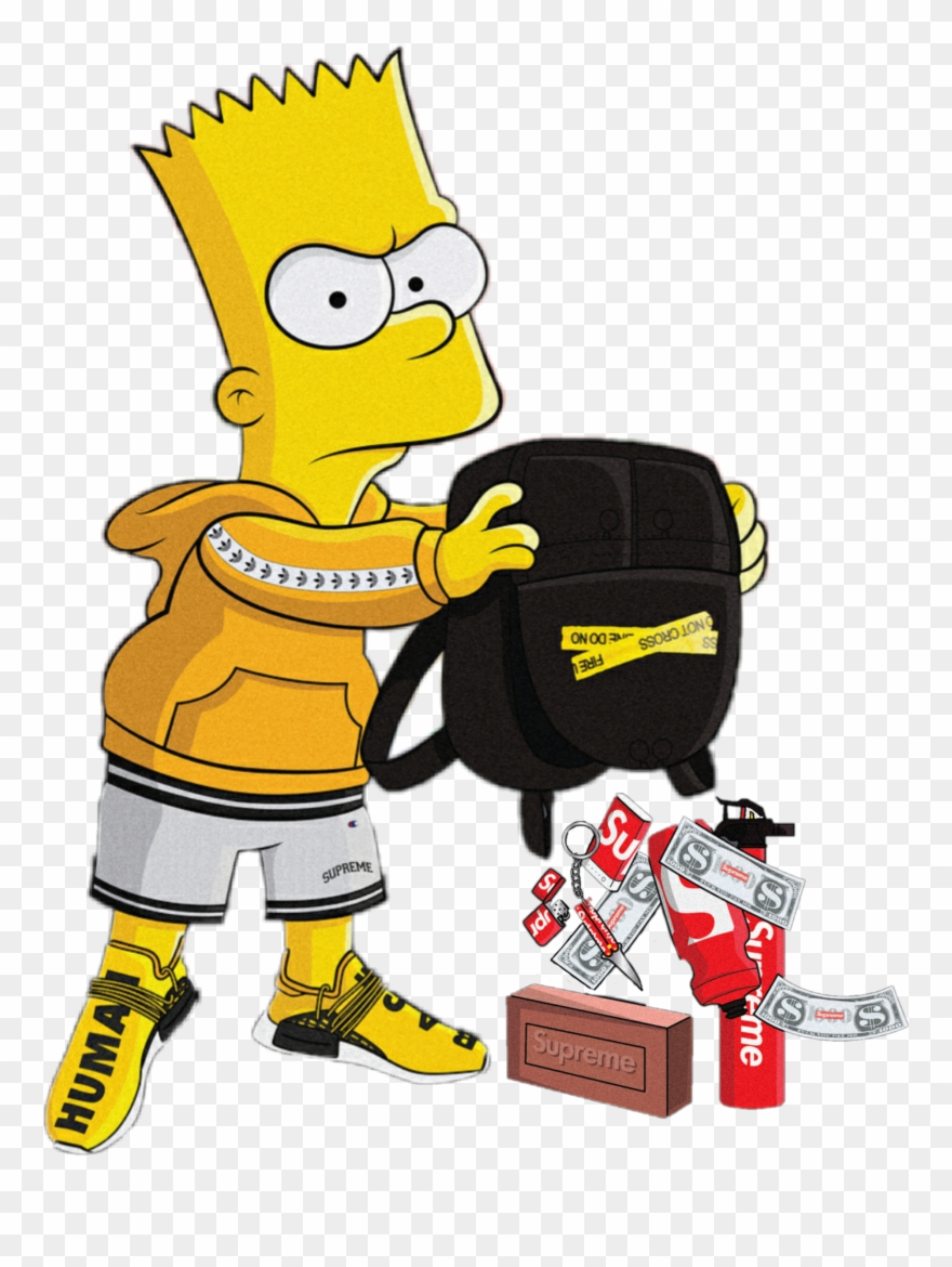 15 Bart Drawing Supreme For Free Download On Ya Webdesign - Gucci Bart Simpson Supreme Clipart