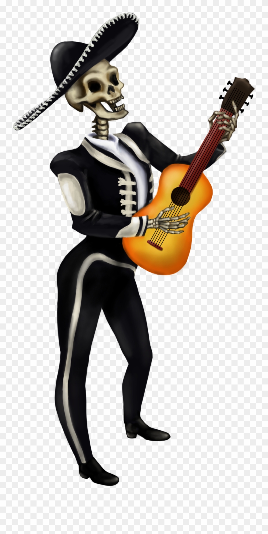 I Designed And Implemented The Boss Skeleton, The Undead - Mariachi Muertos Png Clipart