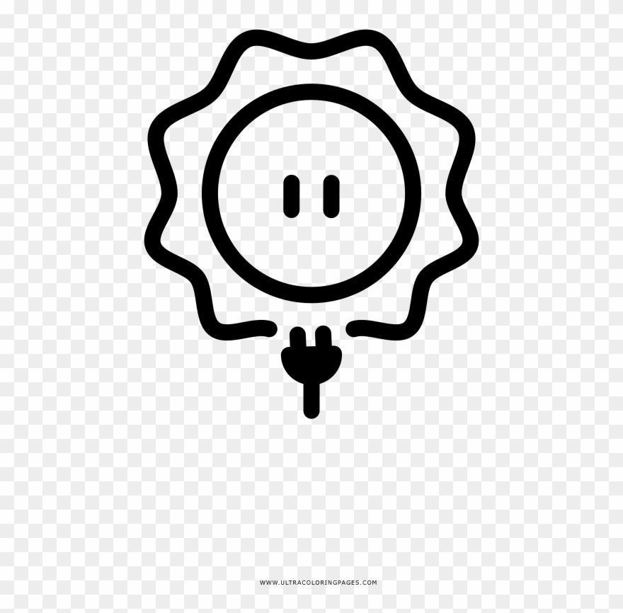 Solar Power Coloring Page - Kubek Pączek Donat Prezent Kawa Duży Śmieszny Clipart