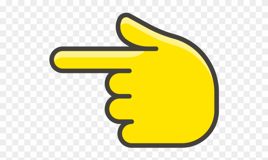 Backhand Index Pointing Left Emoji - Sign Clipart