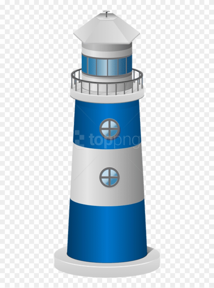 Free Png Download Lighthouse Blue Clipart Png Photo - Portable Network Graphics Transparent Png