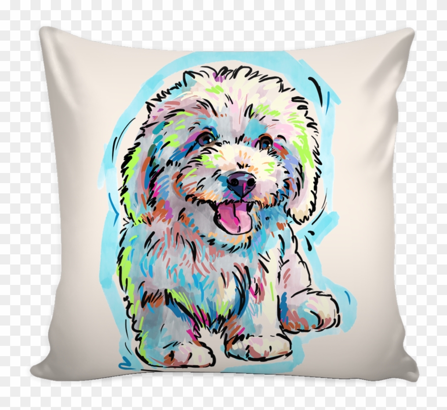 Bichon Frise Pillow Cover - Saitama One Punch Man Oppai Clipart