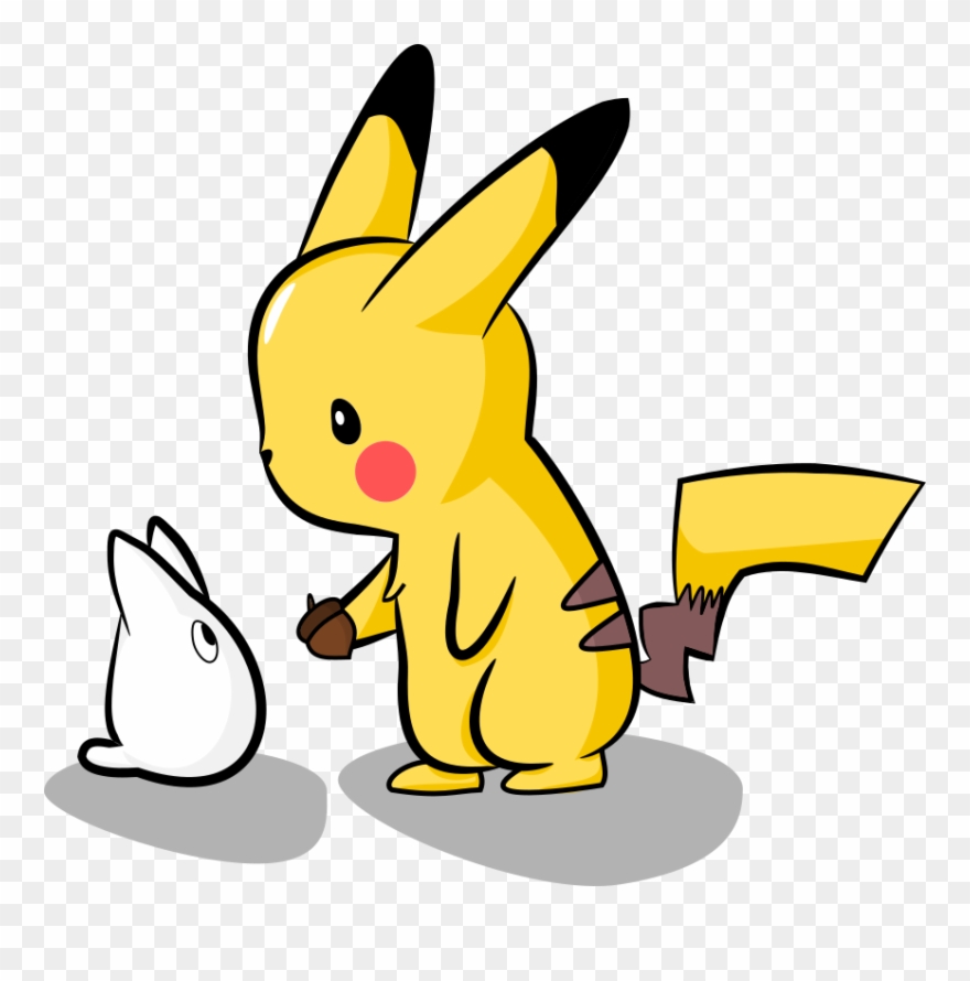 Collection Of Free Pikachu Drawing Hugging Download - Imagenes De Totoro Y Pikachu Clipart