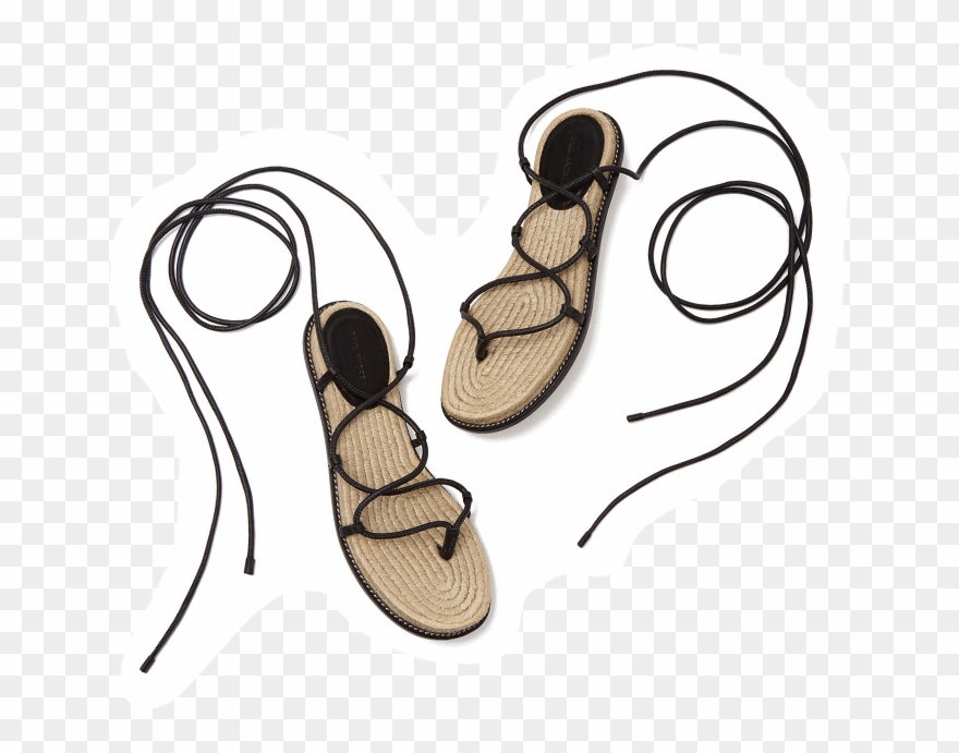 Paul Andrew Wrap It Up Sandals - Illustration Clipart