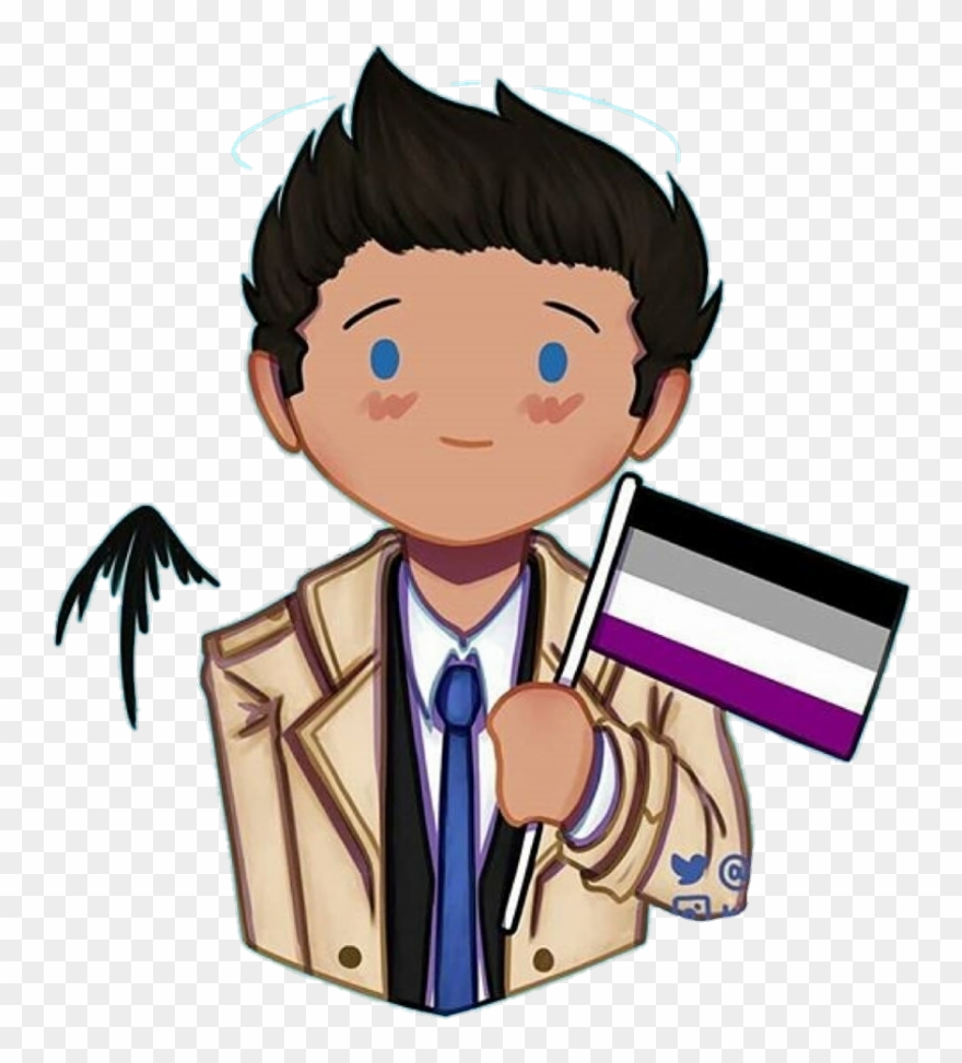 #castiel #supernatural #asexual - Cartoon Clipart