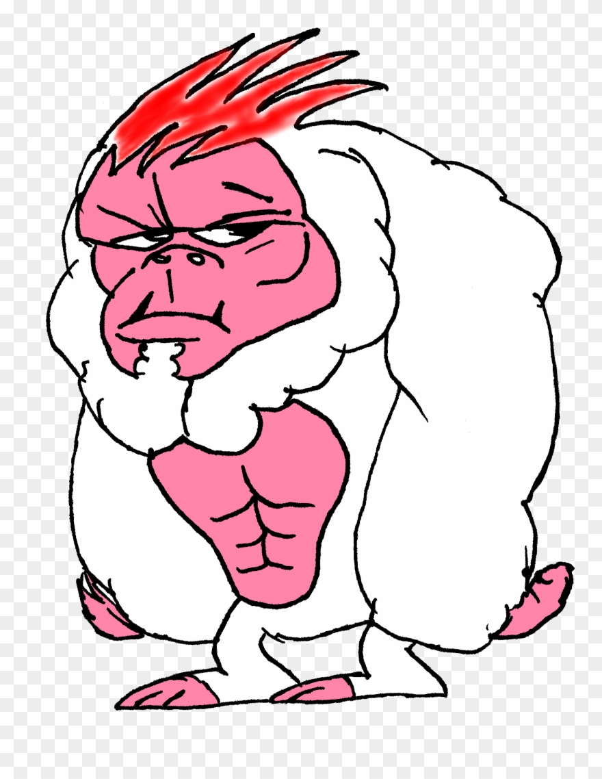 Red Headed Yeti - Red Haired Yeti Clipart