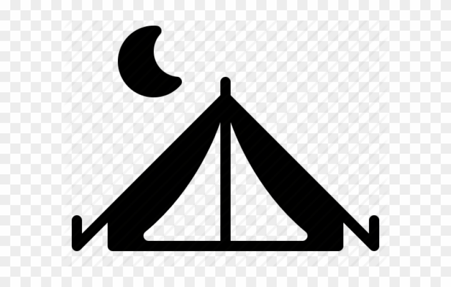 Camping Clipart Night Camp - Sign - Png Download
